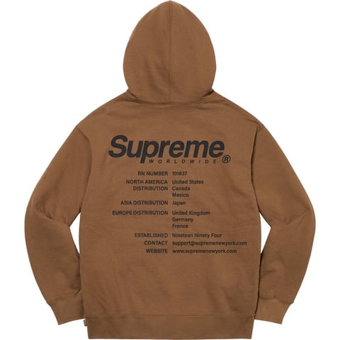 Worldwide Hooded Sweatshirt - spring/summer 2023 - Supreme