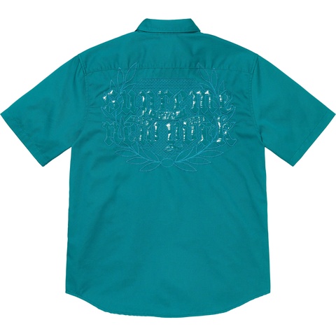 Supreme Croc Patch S/S Work Shirt - Teal