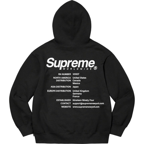 t*0様 Supreme World wide hoodie dark oran Worldwide Hooded Sweatshirt - spring/summer 2023 - Supreme