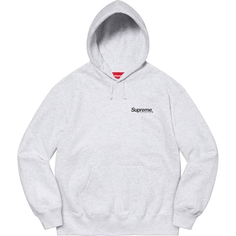 Supreme Worldwide Hooded Sweatshirt - Ash Grey