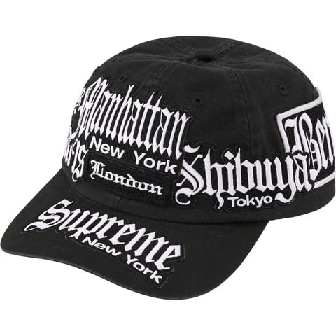 Supreme City Patches 6-Panel - Black