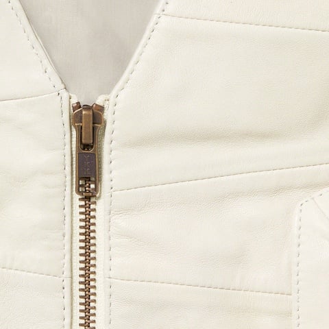 Supreme Patchwork Leather Cargo Vest - White