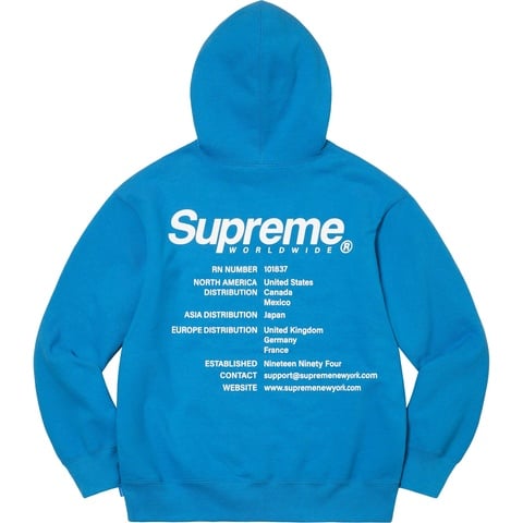 Worldwide Hooded Sweatshirt - spring/summer 2023 - Supreme