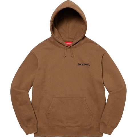 Supreme Worldwide Hooded Sweatshirt - Olive Brown