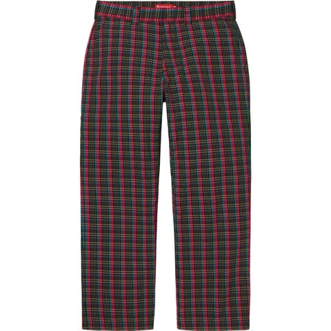 Supreme Work Pant - Red Plaid
