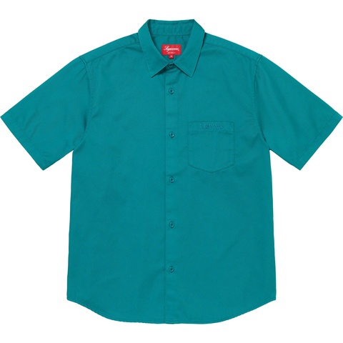 Supreme Croc Patch S/S Work Shirt - Teal