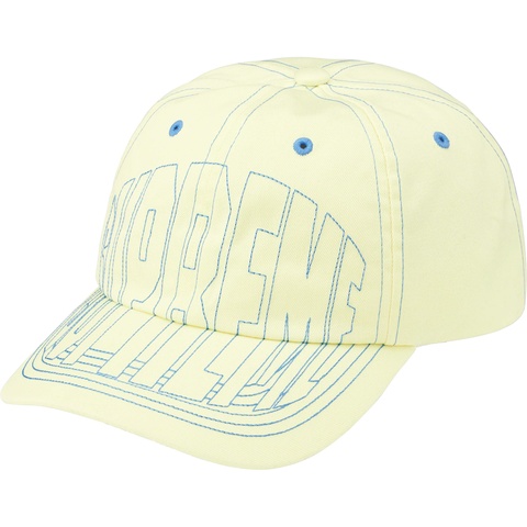 Supreme Visor Stitch 6-Panel - Light Yellow