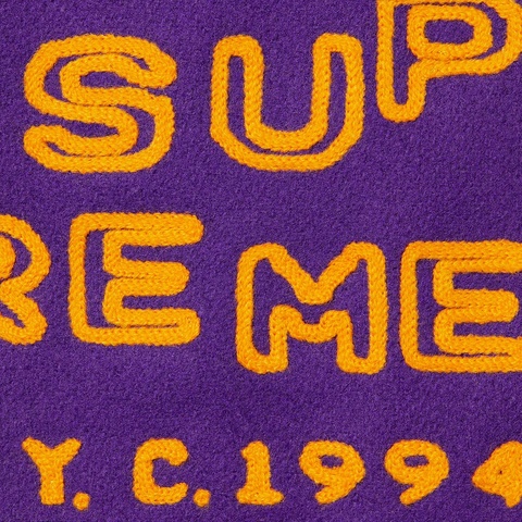 Supreme Tourist Varsity Jacket - Purple
