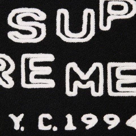 Supreme Tourist Varsity Jacket - Black