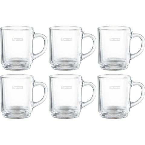 Supreme Supreme®/Duralex Glass Mugs (Set of 6) - Clear
