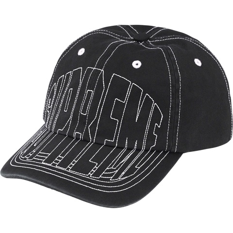 Supreme Visor Stitch 6-Panel - Black
