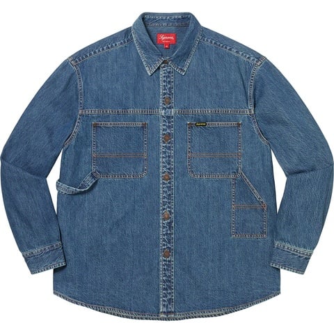 【SUPREME】Denim Painter Shirt Indigo L Denim Painter Shirt - spring/summer 2023 - Supreme