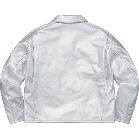 Supreme Supreme®/Schott® Leather Racer Jacket - Silver