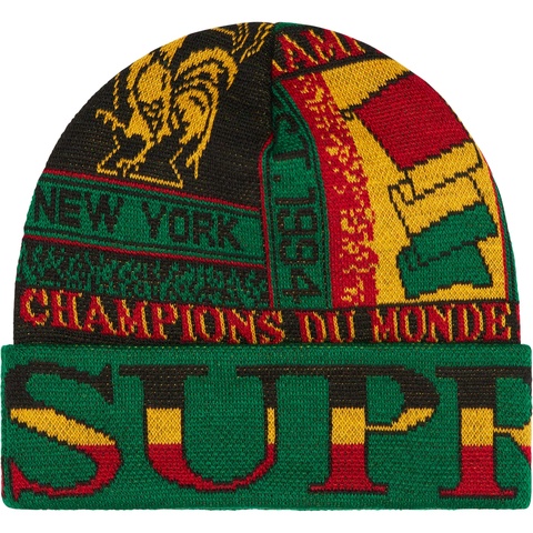 Supreme Scarf Beanie - Green