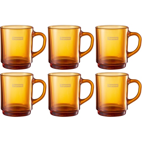 Supreme Supreme®/Duralex Glass Mugs (Set of 6) - Amber