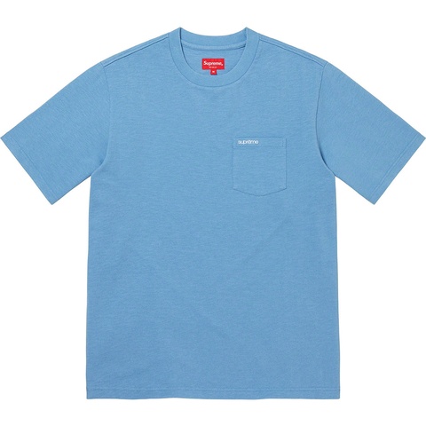 Supreme S/S Pocket Tee - Light Slate