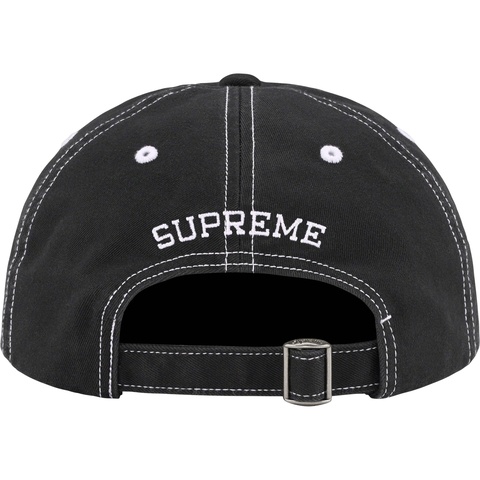 Supreme Visor Stitch 6-Panel - Black