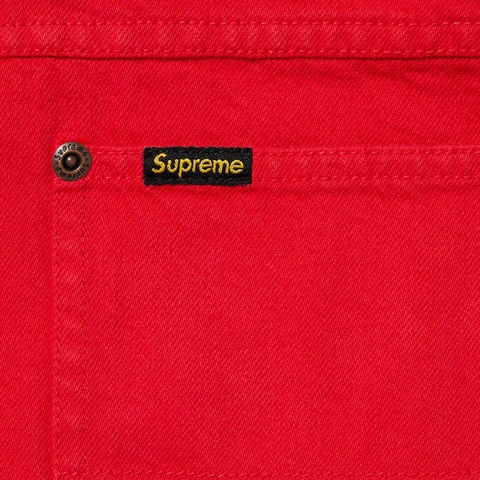 Supreme Denim Painter Shirt - Red