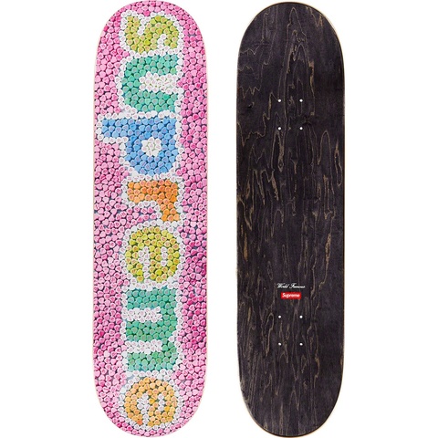Supreme Candy Hearts Skateboard - Pink - 8.25" x 32"