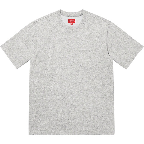 Supreme S/S Pocket Tee - Heather Grey