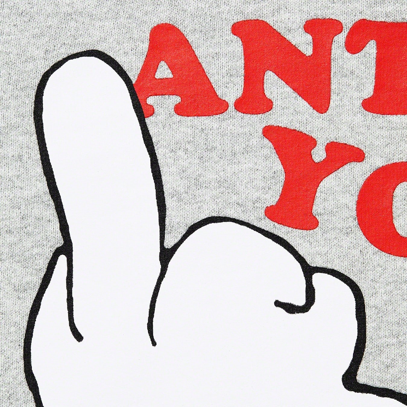 Supreme Supreme UNDERCOVER Anti You Hooded Sweatshirt (SS23) - Heather Grey - $178