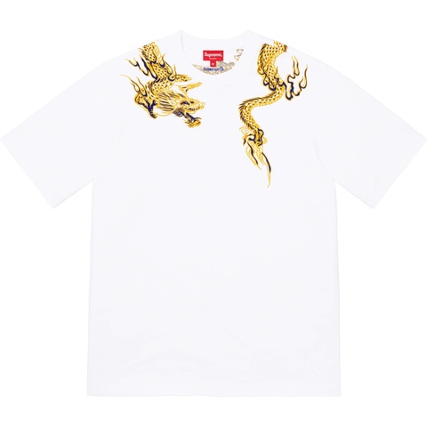 Supreme Dragon Wrap S/S Top - White