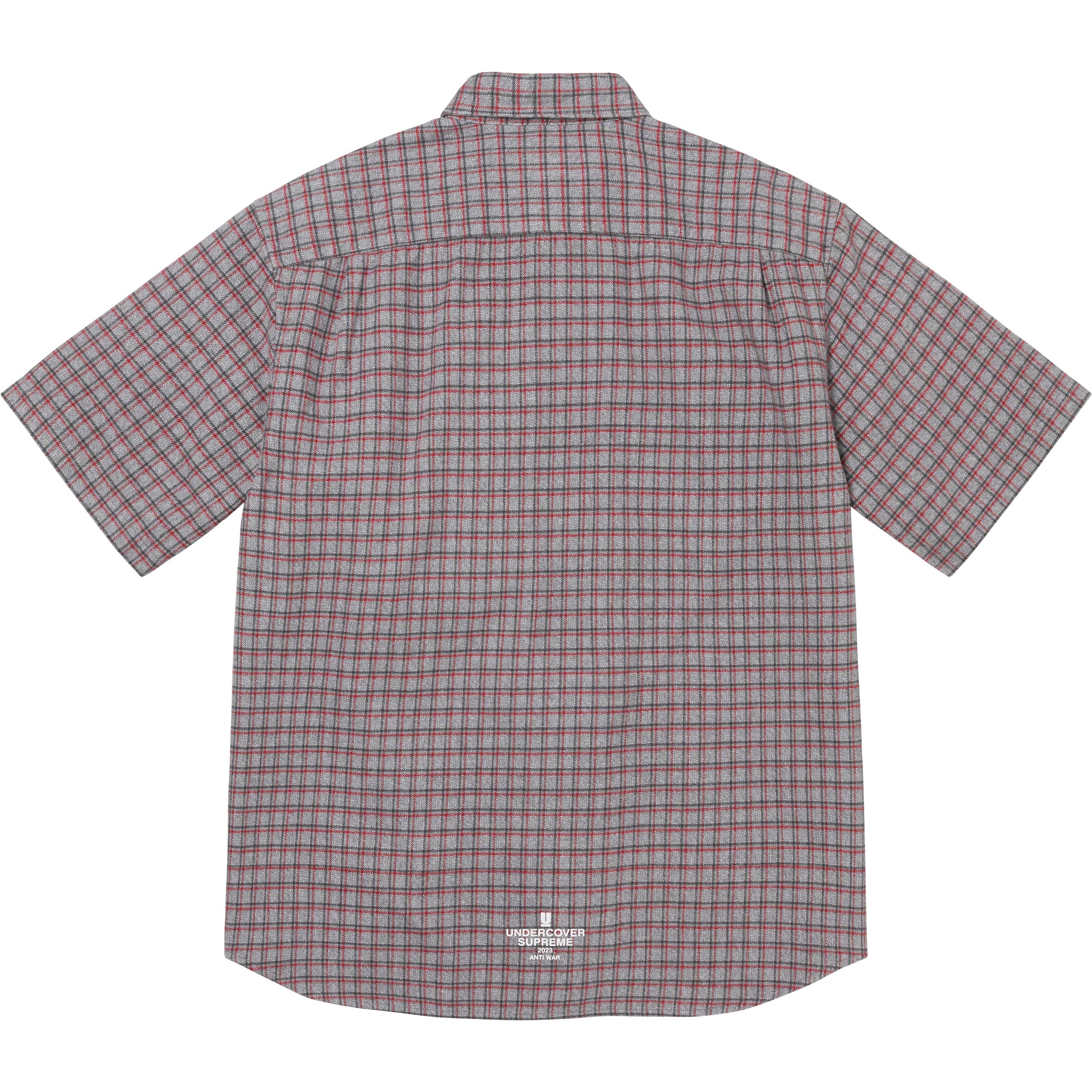Supreme Supreme UNDERCOVER S S Flannel Shirt (SS23) - Grey Plaid - $138