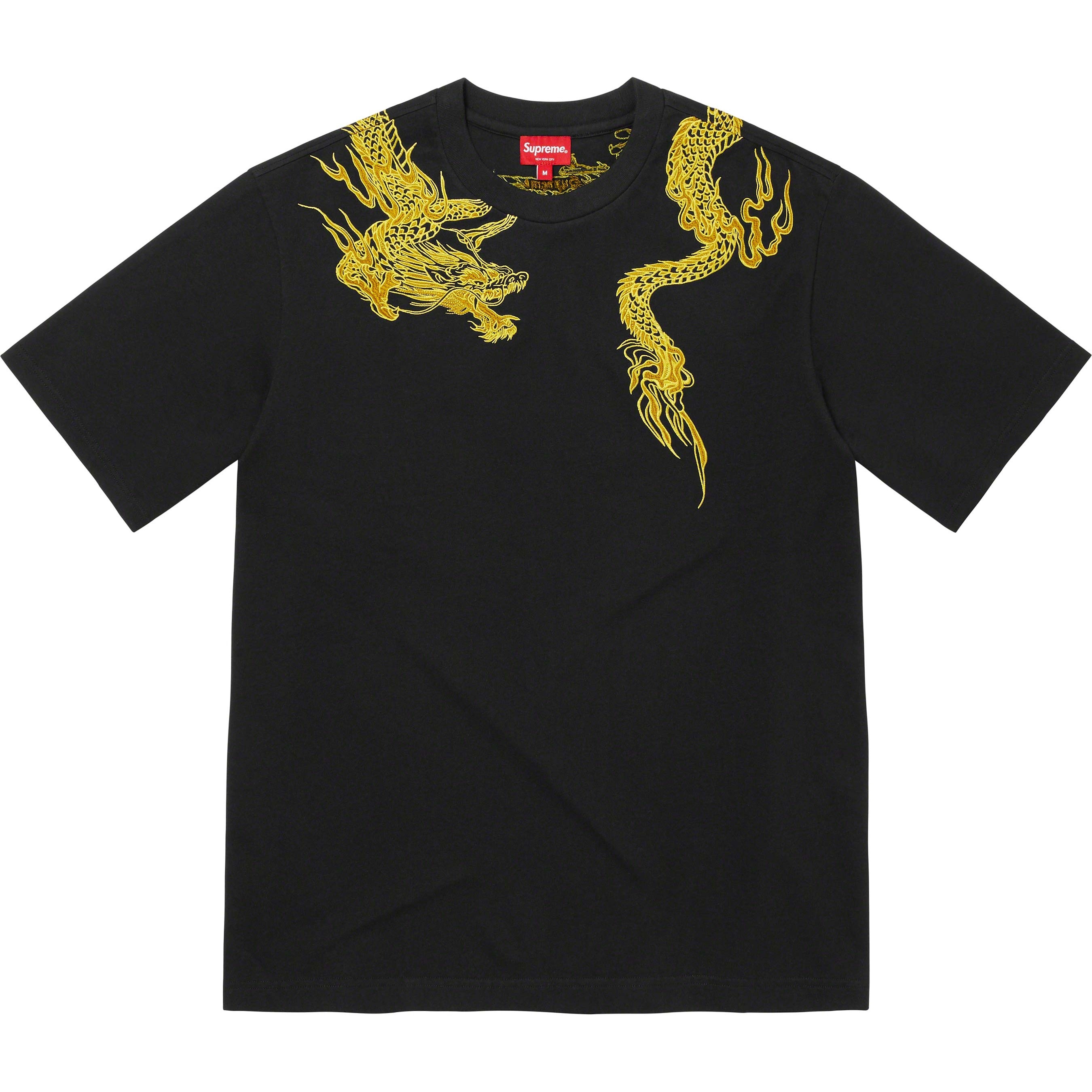 Supreme Dragon Wrap S S Top (SS23) - Black - $88