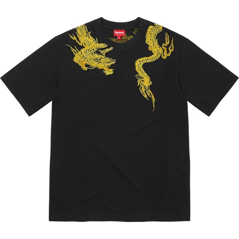 Supreme Dragon Wrap S/S Top - Black