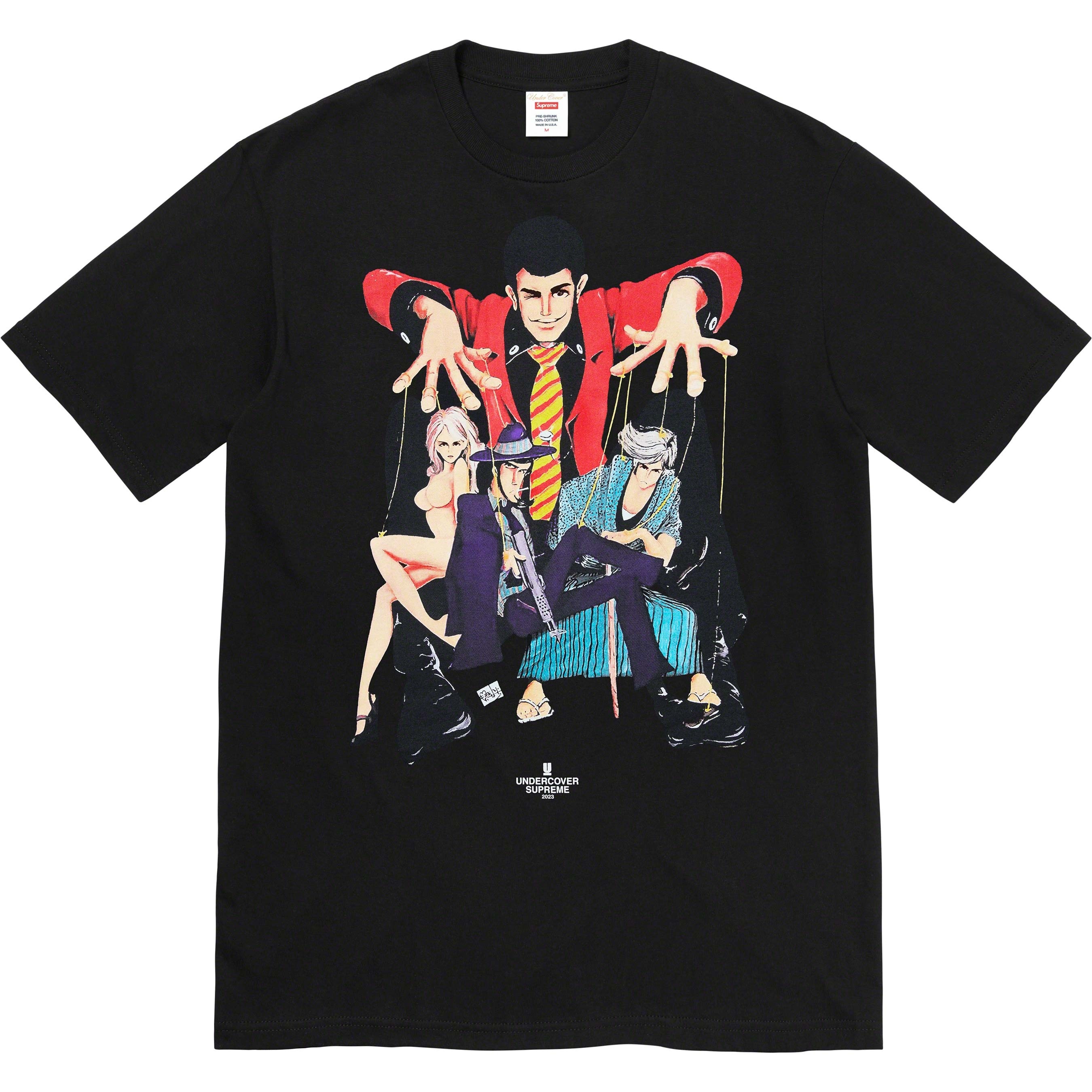 Supreme Supreme UNDERCOVER Lupin Tee (SS23) - Black - $54