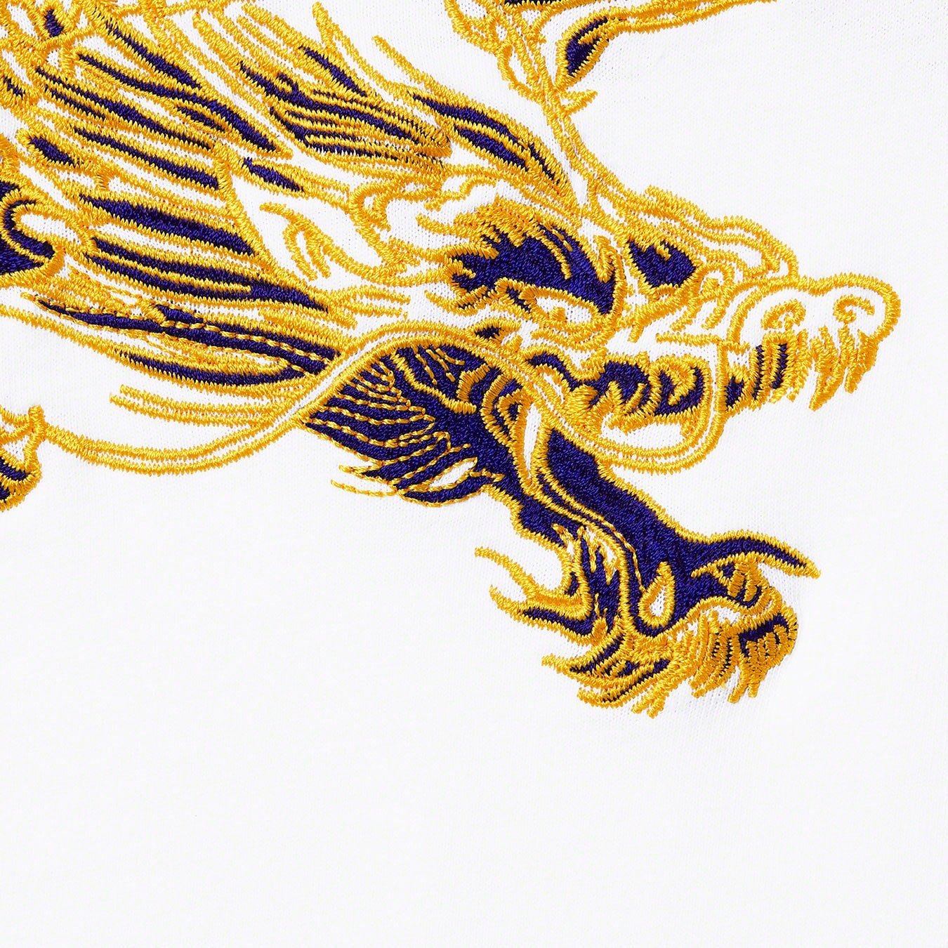 Supreme Dragon Wrap S S Top (SS23) - White - $88