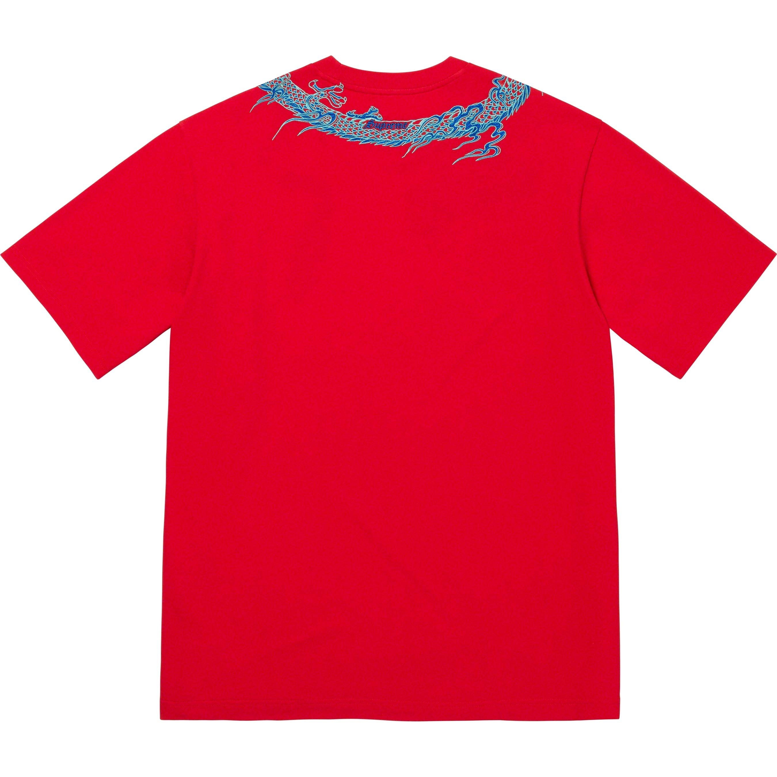 Supreme Dragon Wrap S S Top (SS23) - Red - $88