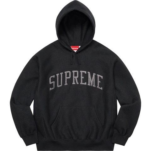 Supreme Glitter Arc Hooded Sweatshirt - Black