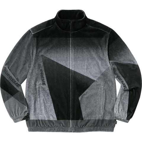 【希少】Supreme Geo Velour Track Jacket M 黒 Geo Velour Track Jacket - spring/summer 2023 - Supreme
