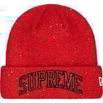 Supreme New Era Metallic Arc Beanie (SS23) - Red