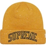 Supreme New Era Metallic Arc Beanie (SS23) - Gold