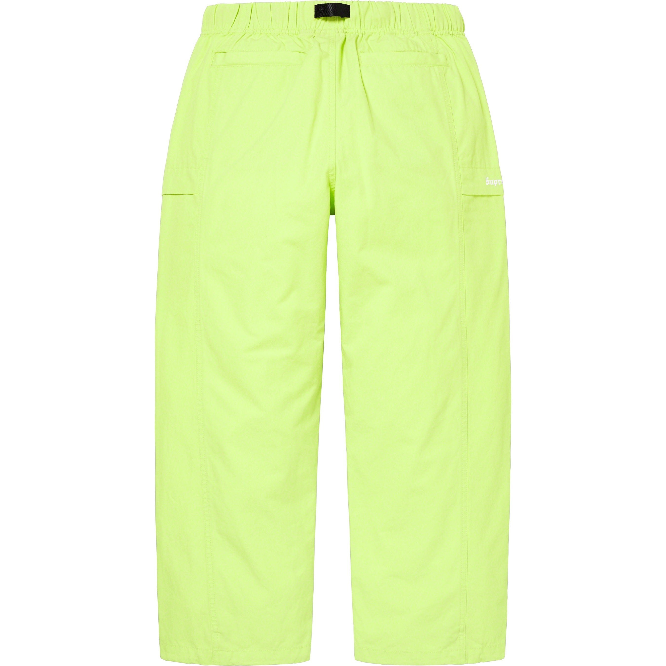 Supreme Belted Trail Pant (SS23) - Lime - $148