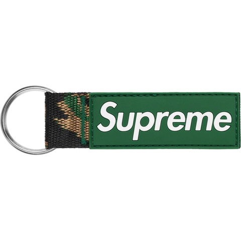 Supreme Webbing Keychain - Green Camo
