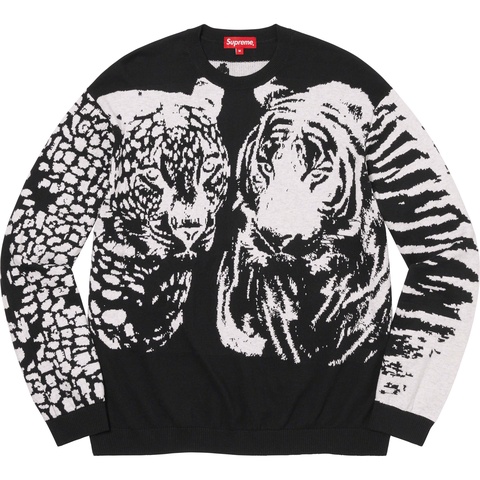 Supreme Big Cats Jacquard L/S Top - Black
