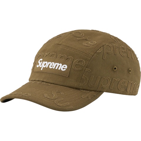 帽子 supreme Lasered Twill Crusher Tan Lasered Twill Camp Cap - spring/summer 2023 - Supreme