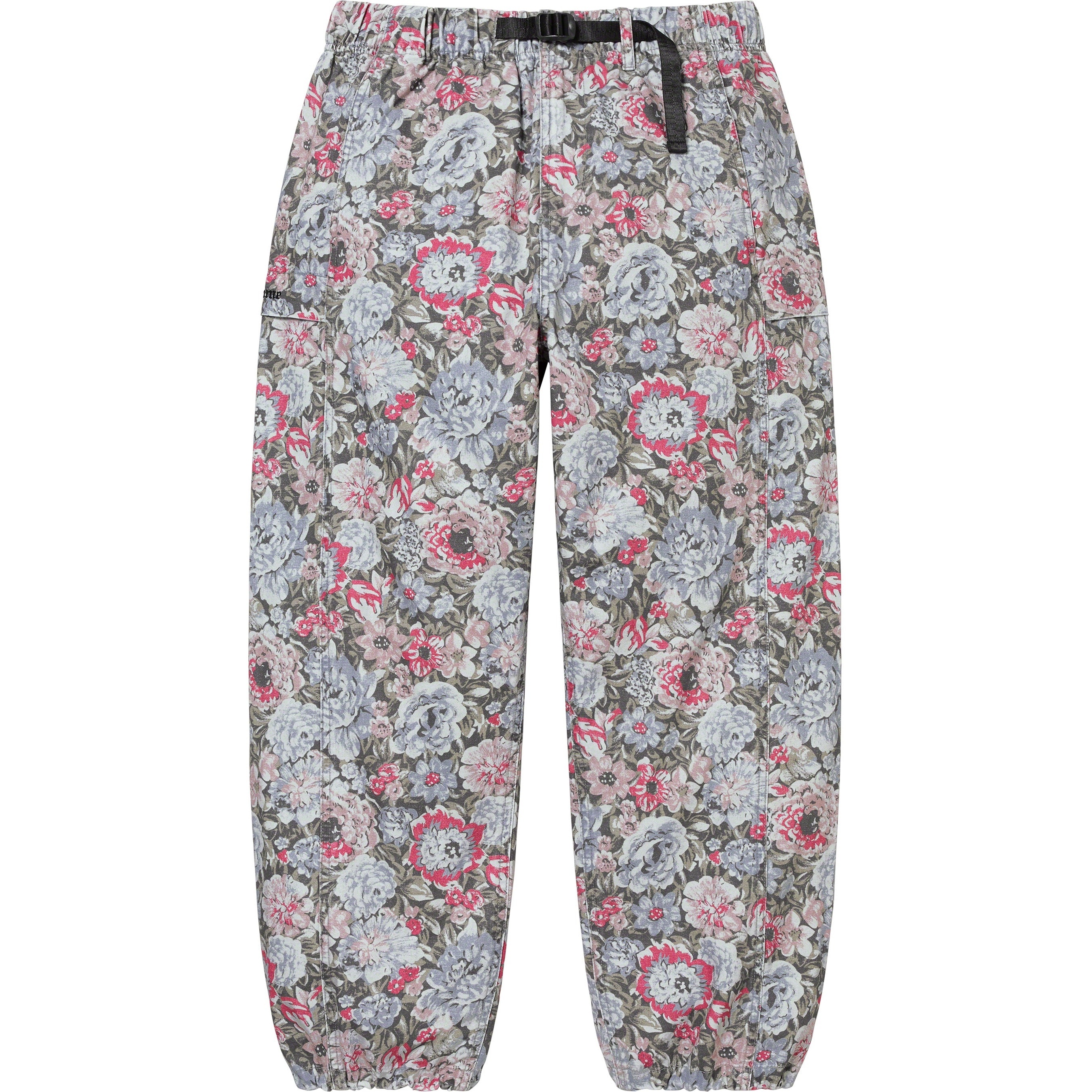 Supreme Belted Trail Pant (SS23) - Floral - $148