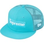 Supreme Box Logo Mesh Back New Era (SS23) - Blue