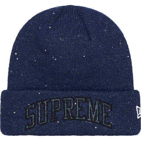 Supreme New Era® Metallic Arc Beanie - Navy