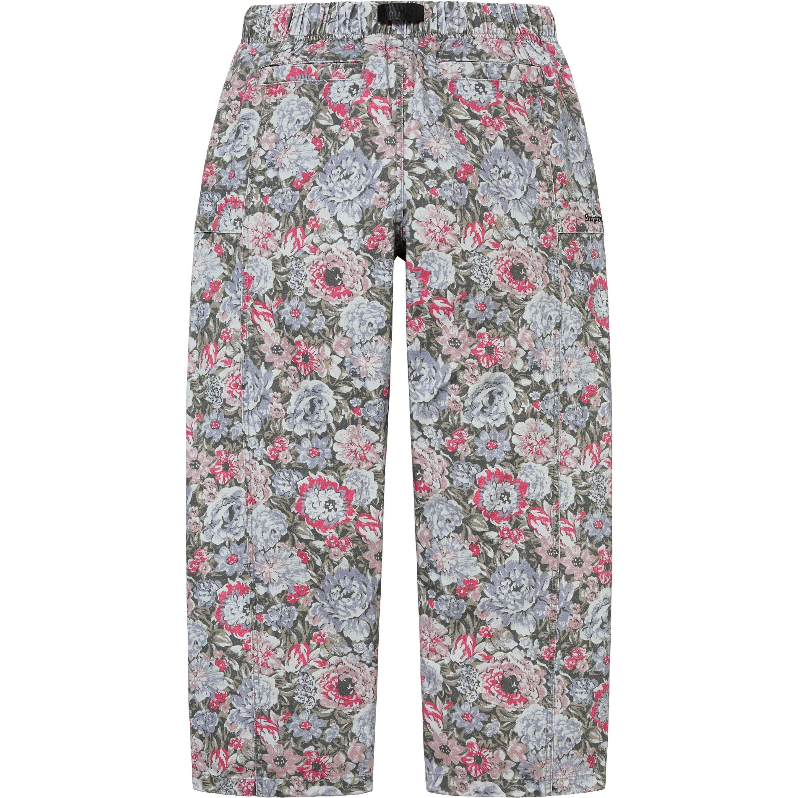 Supreme Belted Trail Pant (SS23) - Floral - $148