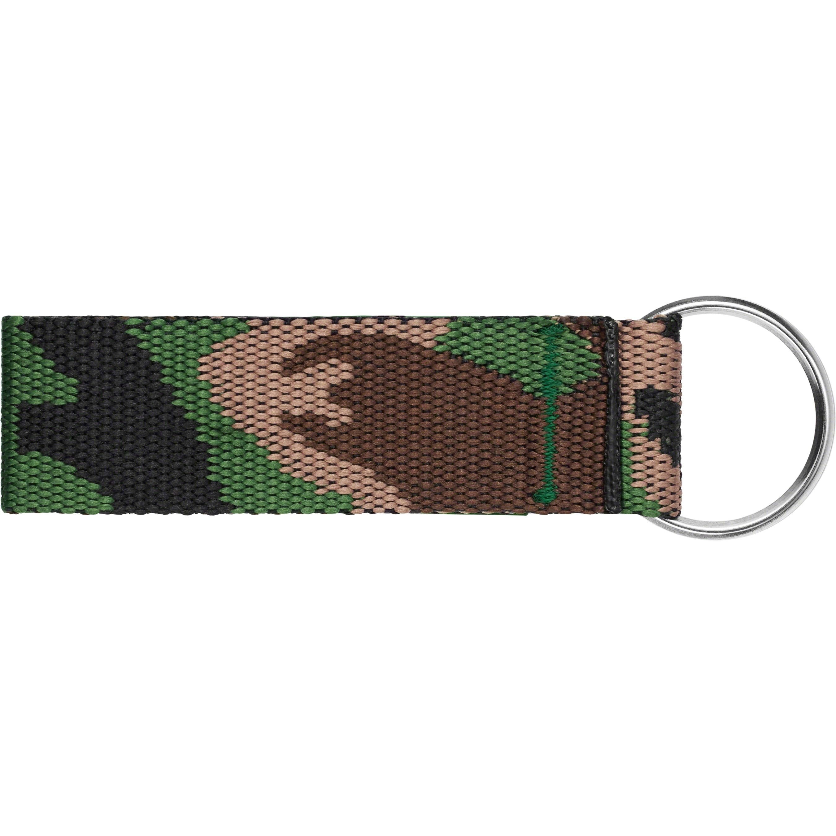 Supreme Webbing Keychain (SS23) - Green Camo - $18