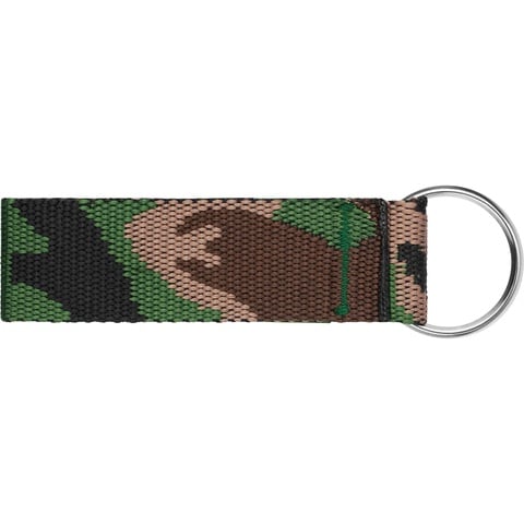 Supreme Webbing Keychain - Green Camo