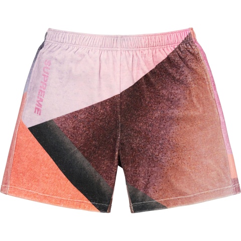 Supreme Geo Velour Short - Pink