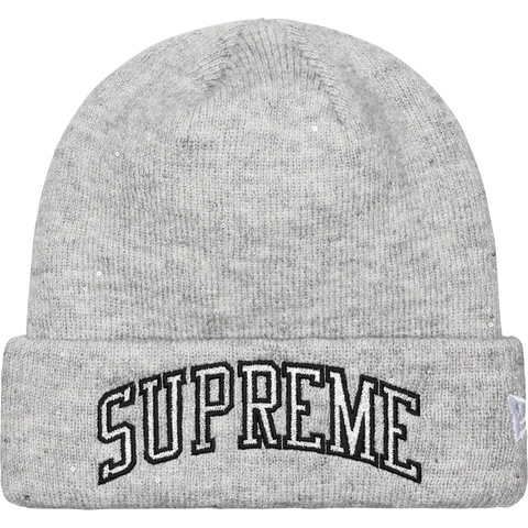 Supreme New Era® Metallic Arc Beanie - Grey