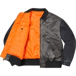 Supreme Denim Sleeve MA-1 (SS23) - Black