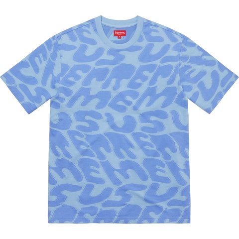 Supreme Stacked Intarsia S/S Top - Light Blue